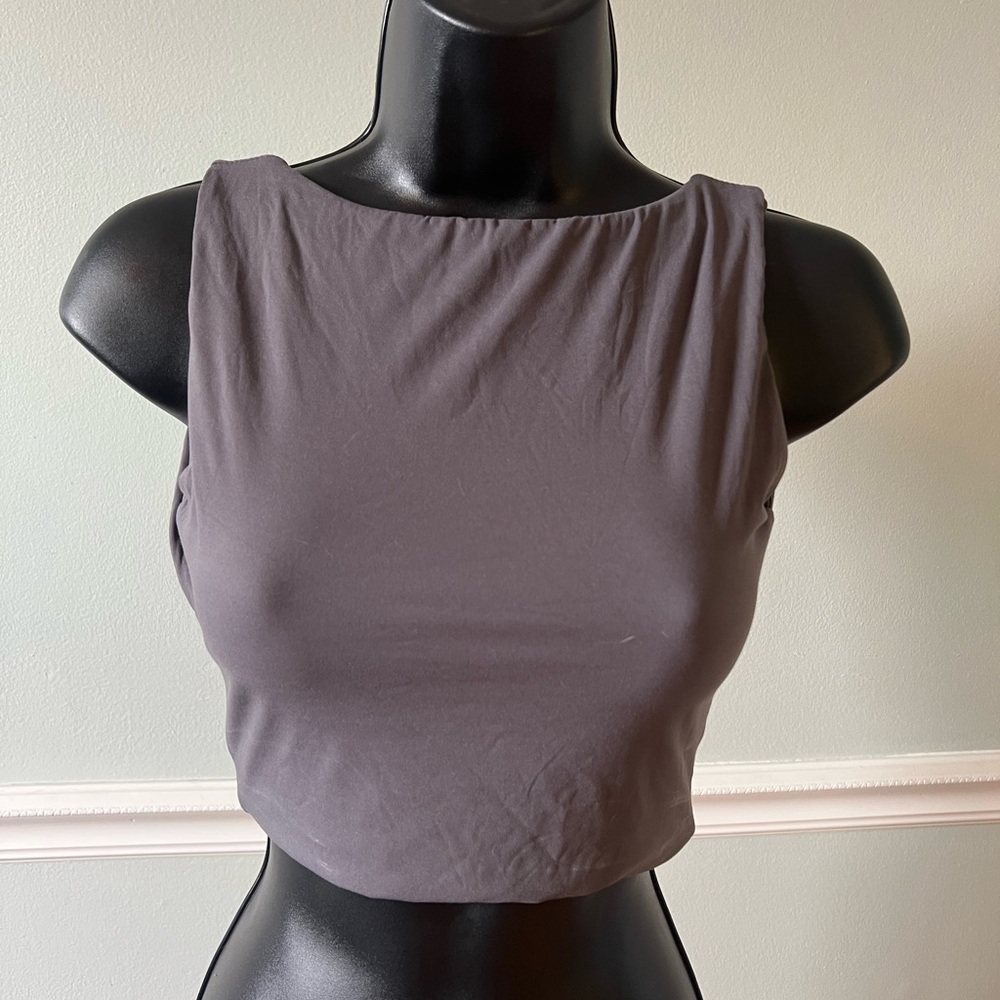 Chic Charcoal Sleeveless Tank Top
